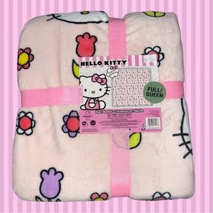 🌷 2024 Hello Kitty® by Sanrio® Spring Plush Blanket🌷Viral on TikTok FULL/QUEEN